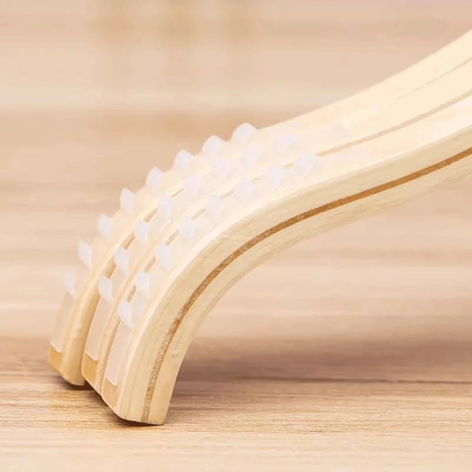 Confezione da 20 grucce in legno leggere e antiscivolo, resistenti e sottili con strisce morbide, adatte per gilet, giacche, abiti, maglioni e giacche da abito, risparmiando spazio e pratiche (40 cm)