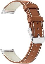 12mm Fine Genuine Leather Replacement Watch Strap for Fitbit Inspire 2/Inspire 3 - 181x12x3mm Slim Soft Leather Wristband, Lightweight Comfortable Bracelet for Daily & Casual Wear