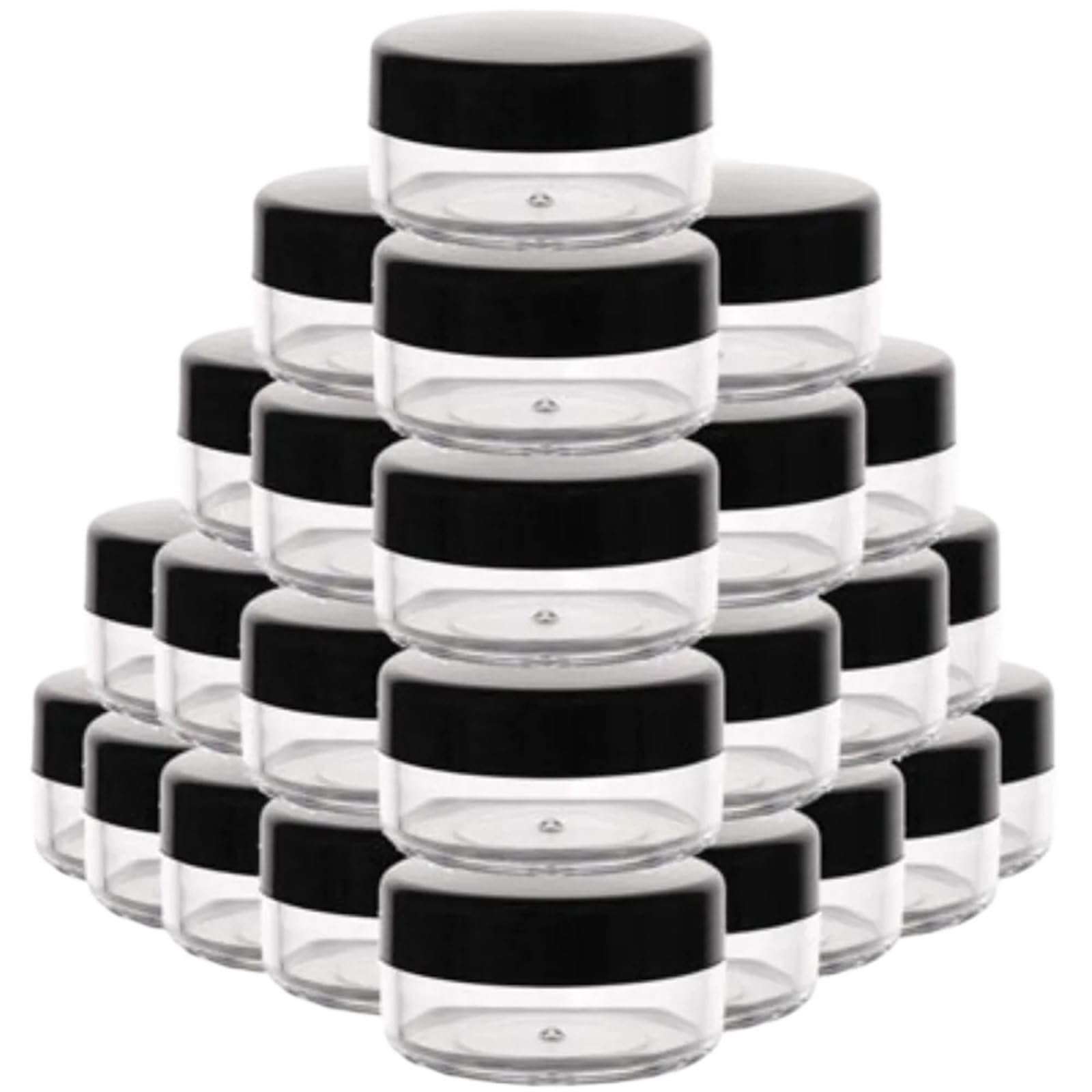 Face cream dispensing jar 12PCS Cream Jars Sample Beauty Containers With Wide Mouth Travel Bottle For Toiletries(5ml)