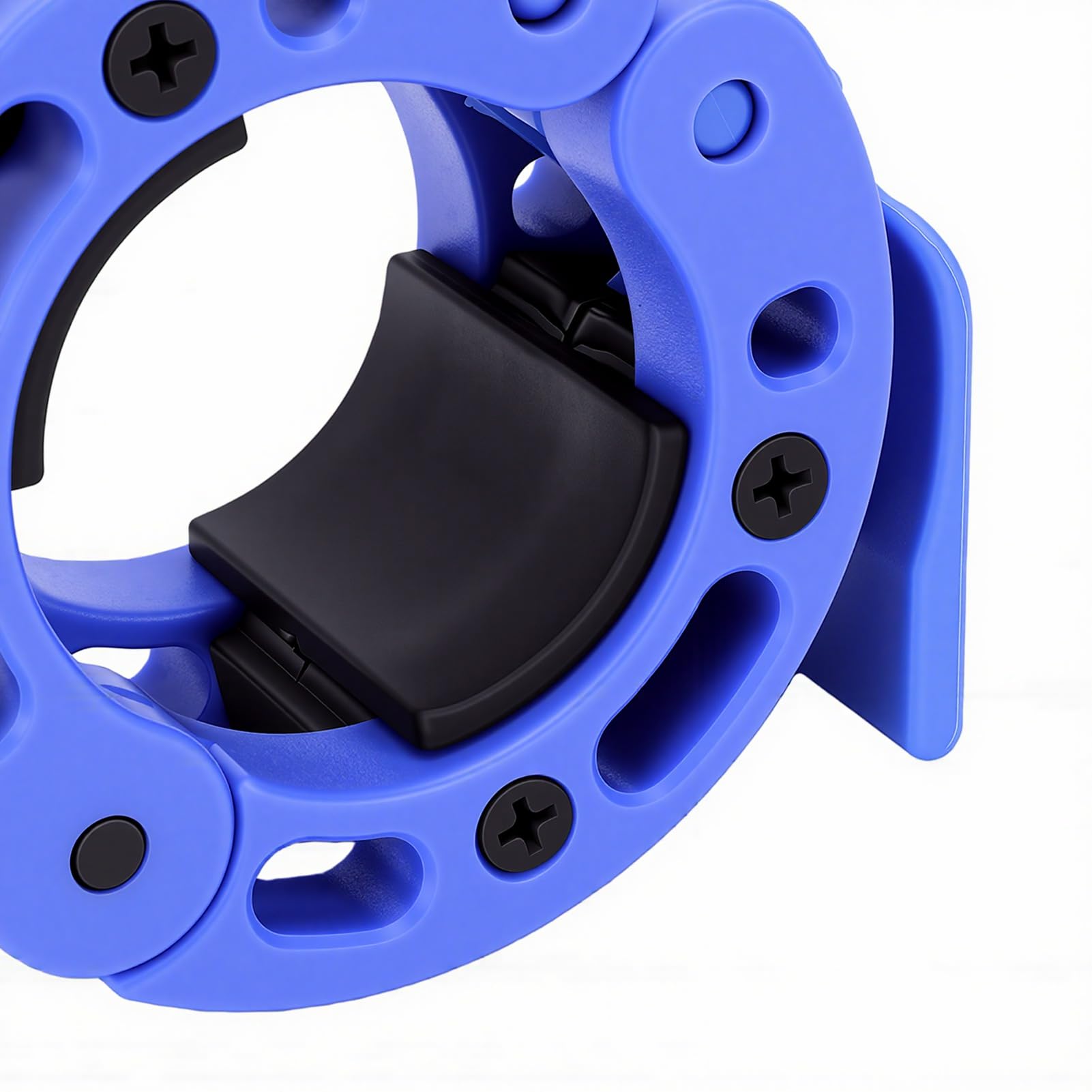 SIXRUN Morsetto per Collare per Bilanciere, Clip a Molla in Plastica per Bilanciere da 2 Pollici, Diametro Interno 50 Mm, Installazione con una Sola Mano, Blocco Barra per Sollevamento Pesi per Utenti