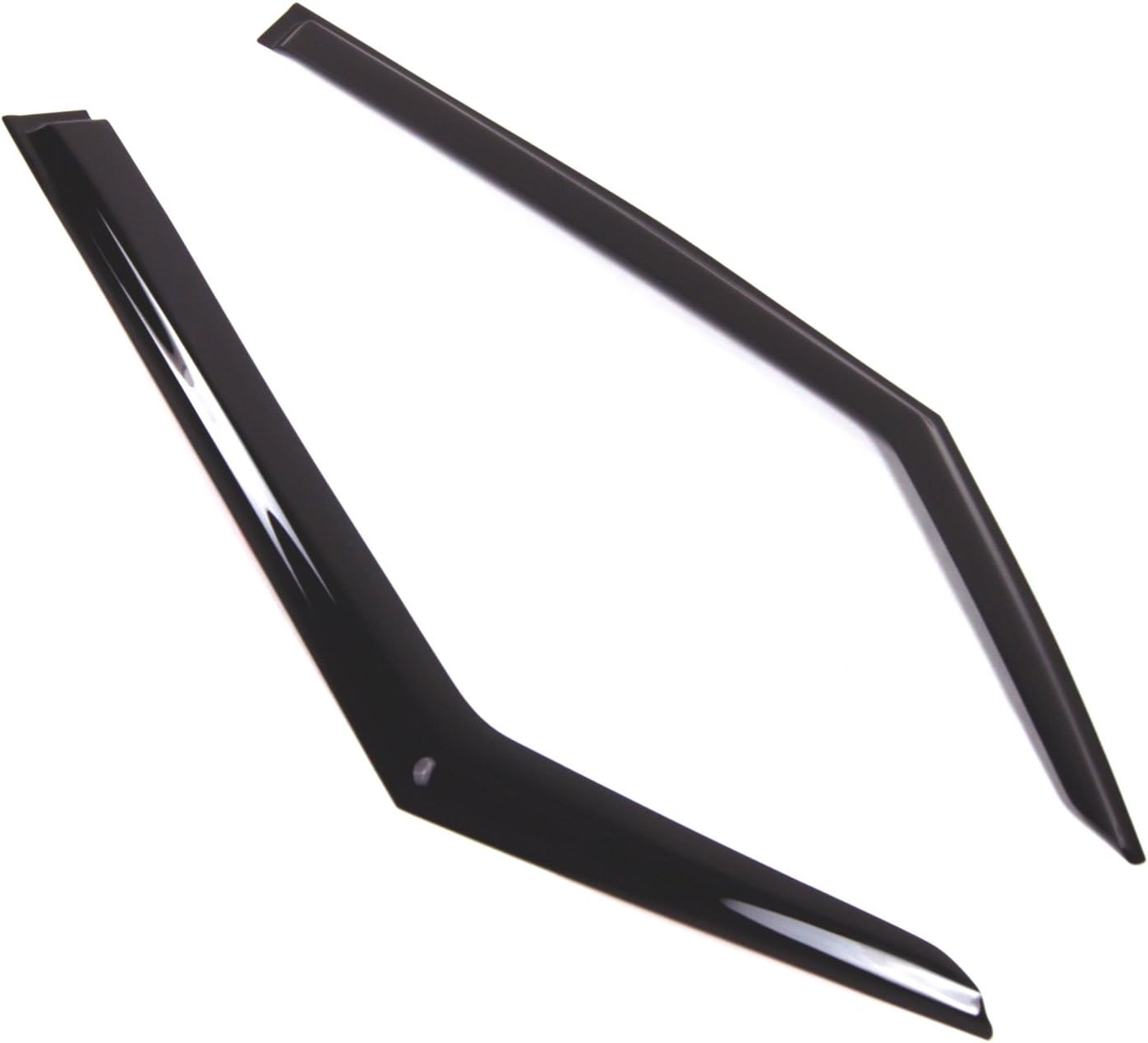WD2-783 Dark Smoke 2 Pcs Set Window Visor (Outside Mount) Deflector Rain Guard Compatible with 2013-2016 Mini Paceman