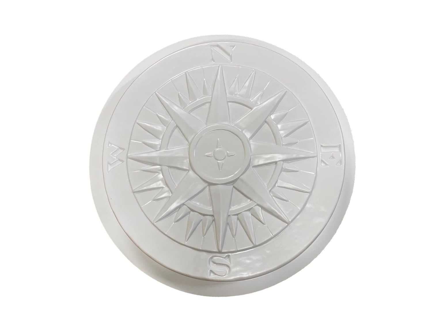 Compass Rose Stepping Stone Mold, Concrete Stepping Stone Mold, Garden Decor Mold, 15.5'' Round