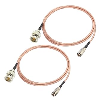 Superbat DIN 1.0/2.3 to SDI BNC Cable 75 Ohm RG179D Double Shielded 3ft