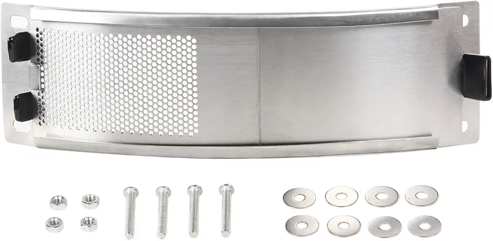 WANRAY Stainless Draft Door Fits for Medium & Large Big Green Egg Grill Kamado w