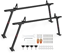 GOCAPTAIN Adjustable Aluminum Truck Ladder Rack 35.4-71in 800LB Heavy Duty Pickup Bed Cargo System for Kayaks Lumber Surfboards