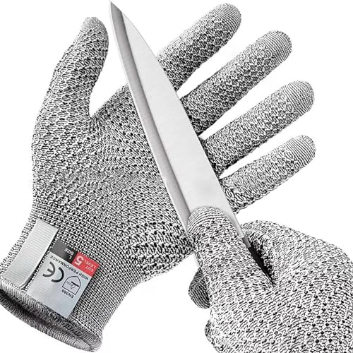 Cut Resistant Gloves - Cut Protective Glove | Breathable Safety Work Gloves Kitchen Gardening Hand Protective Gloves, Cuts Protective Kitchen Safety Gloves for Woodcarving Fishing Gardening Cooking