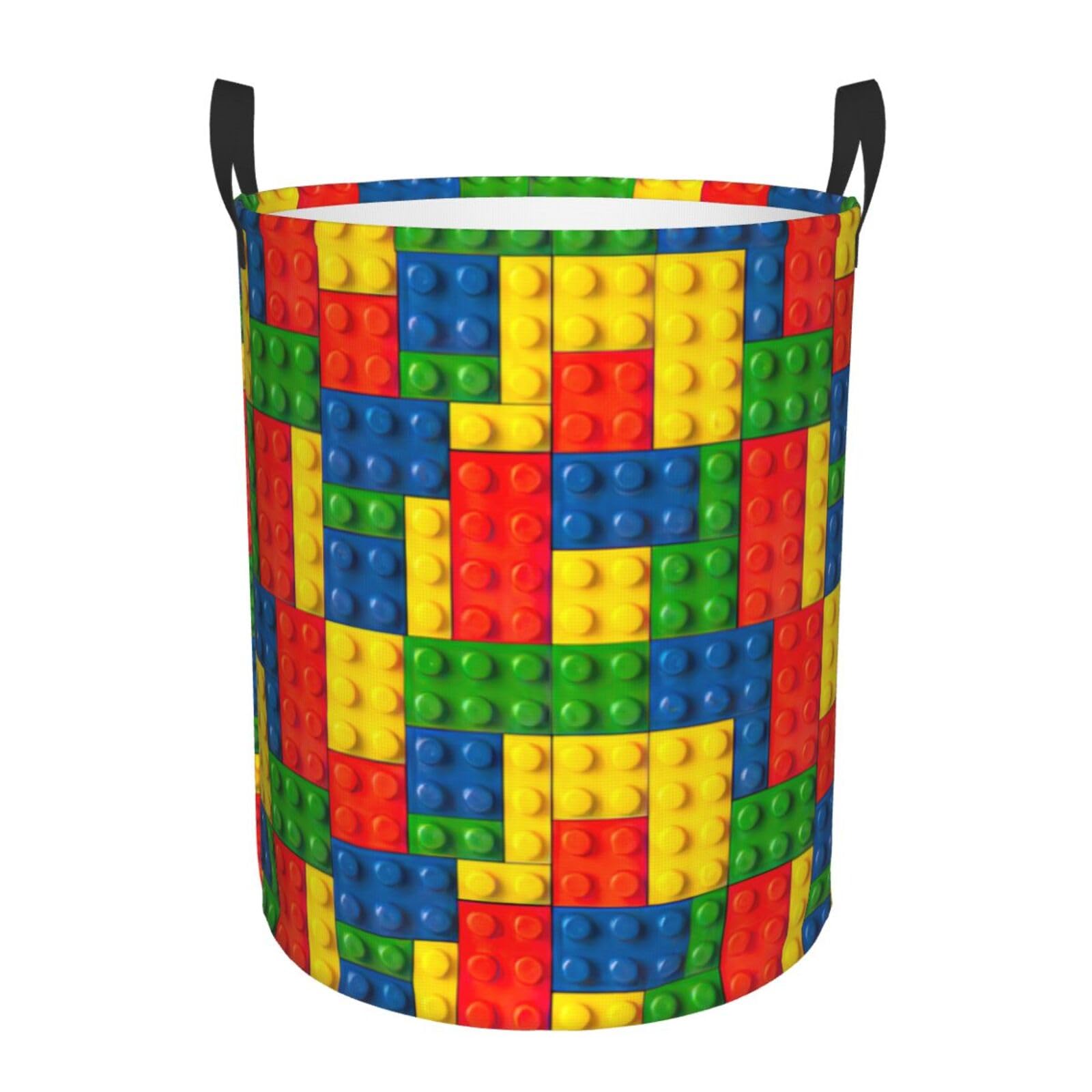 Panier à linge haut brique colorée pour couvertures de chambre