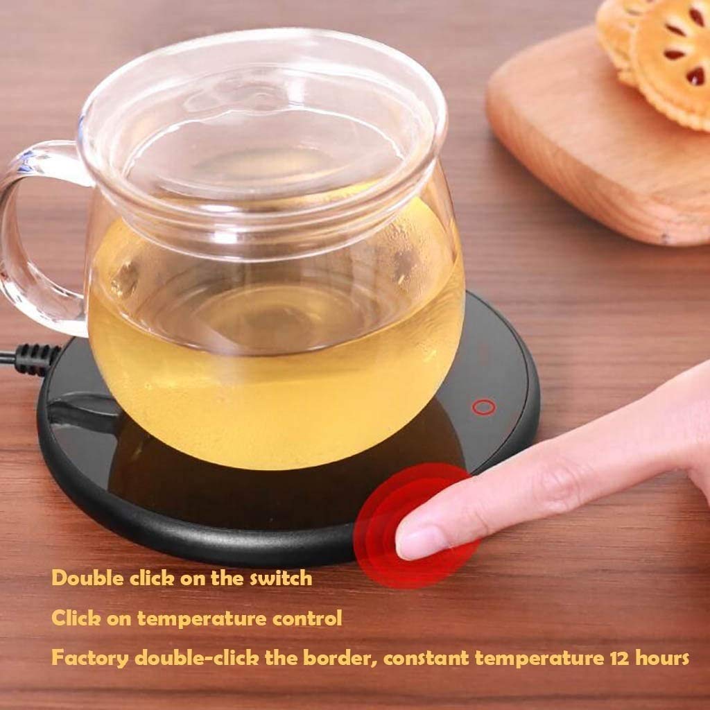 Taza de café Calentador, eléctrico Smart Beverage Taza, cálculo de la Taza de la montaña Caliente Almohadilla eléctrica for el té, el Agua, el Cacao, la Placa del Calentador de la Taza de Leche