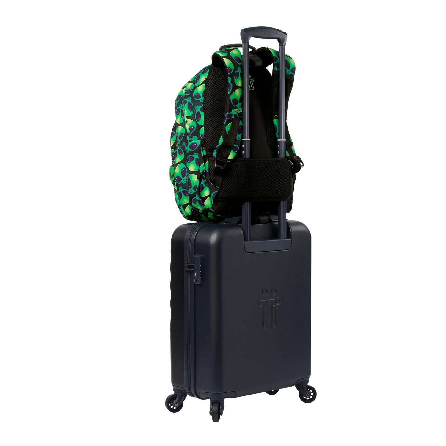 TOTTO - Mochila Escolar Adaptable a Carro, Modelo Acuareles, Capacidad 20 L, Bolsillo para Pc 14", 2 Bolsillo Botella, Espaldar Ergonómico con Flujo de Aire, Cómodas Correas en S, Estampado Ali