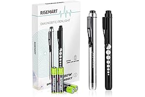 Risemart Pen Light for Nursing: A Pocket-Sized Essential with Pupil Gauge