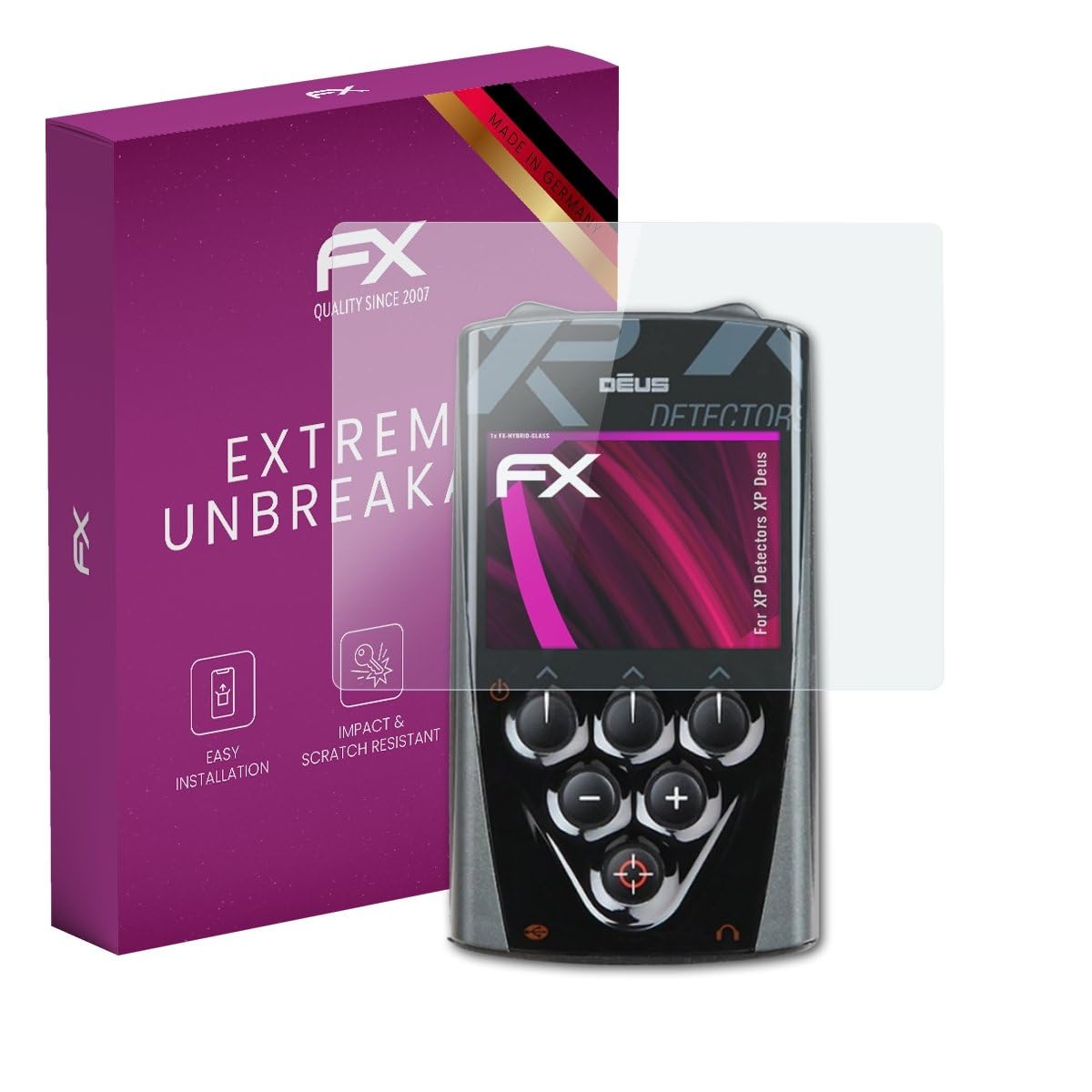 Bruni Protecteur D'Écran Compatible XP Detectors XP Deus - Film Cristal Clair (2 Pièces)