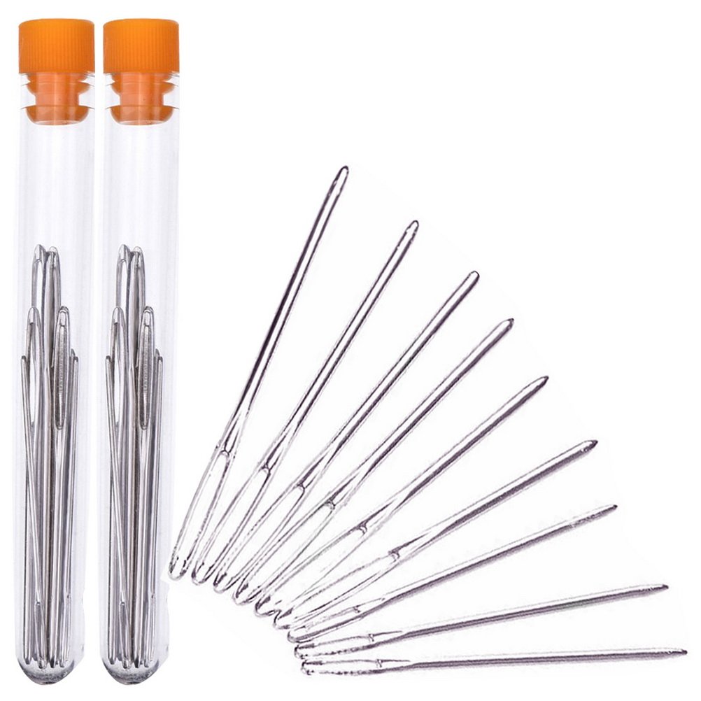 Buy Pengxiaomei 18 Pieces LargeEye Blunt Needles, Steel Embroidery