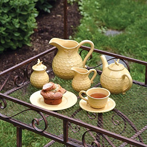 Boston International JC16115 Embossed Ceramic Pitcher thumb #1