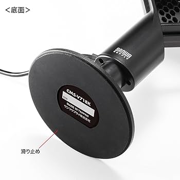 Amazon.co.jp: サンワサプライ スピーカー内蔵360度Webカメラ