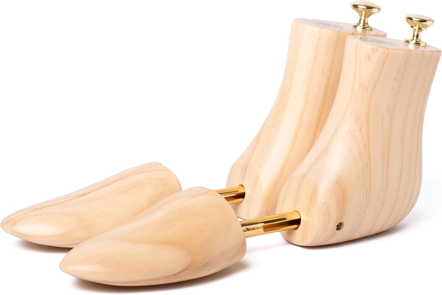 Cobbler's Choice Co. Finest Quality Men’s Boot Tree – Varnished Natural Wood, Timeless Design, Signature Finish, Tan