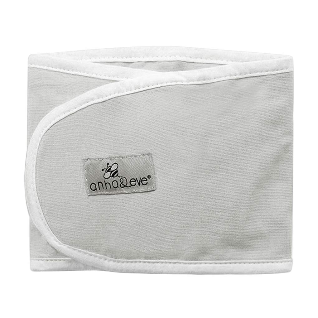 YJZQ Ceinture aide coucher Bébé Couverture Enveloppante Double couche Emmaillotage Nid d'ange élastique Gigoteuse Scratch pour bébé 2-12 mois Gris