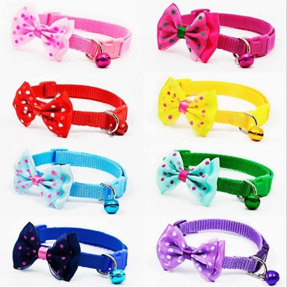 BohoBark Dog Collar cat Collar Colour May Very Pack of 1 pcs (Multiclour) (Bow tie Collar) (B0C1N5GPNW) Amazon Price History, Amazon Price Tracker