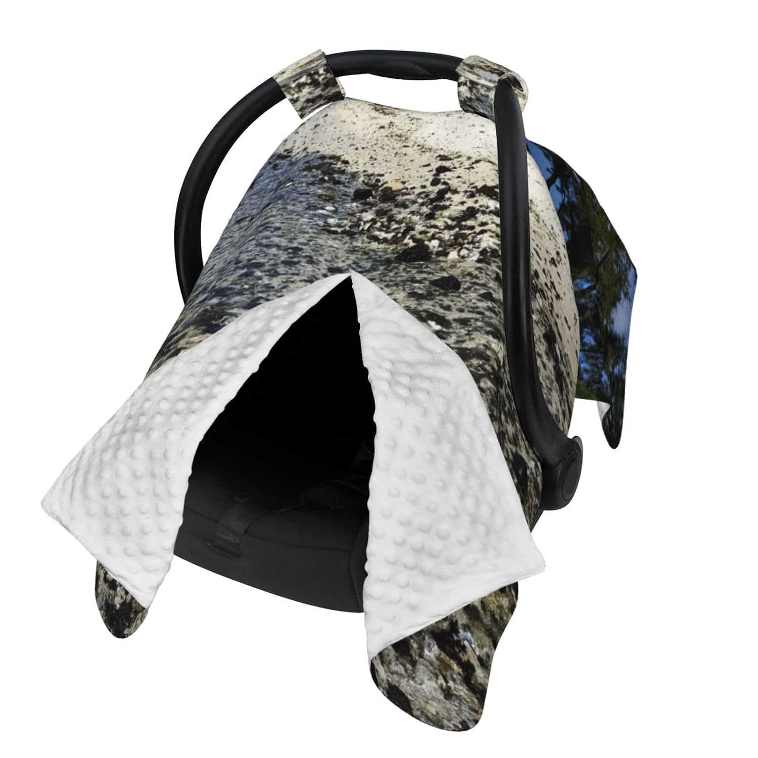 ILE Du Cerfs Baby Car Seat Cover & Breastfeeding Nursing Cover - Breathable Stretch Fabric Multi-Use