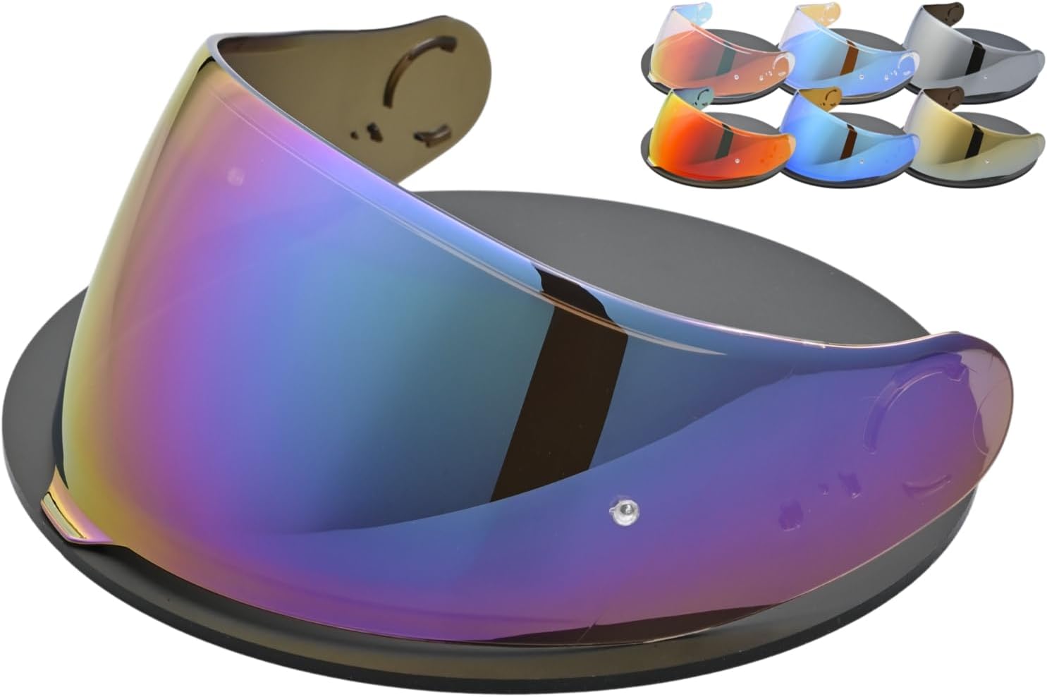 Compatible with SHOEI GT-Air 3 Visor CNS-1C Replacement Motorcycle Helmet Face Shield UV Protection Anti-Scratch Windproof Quick Installation and Removal (Rainbow)