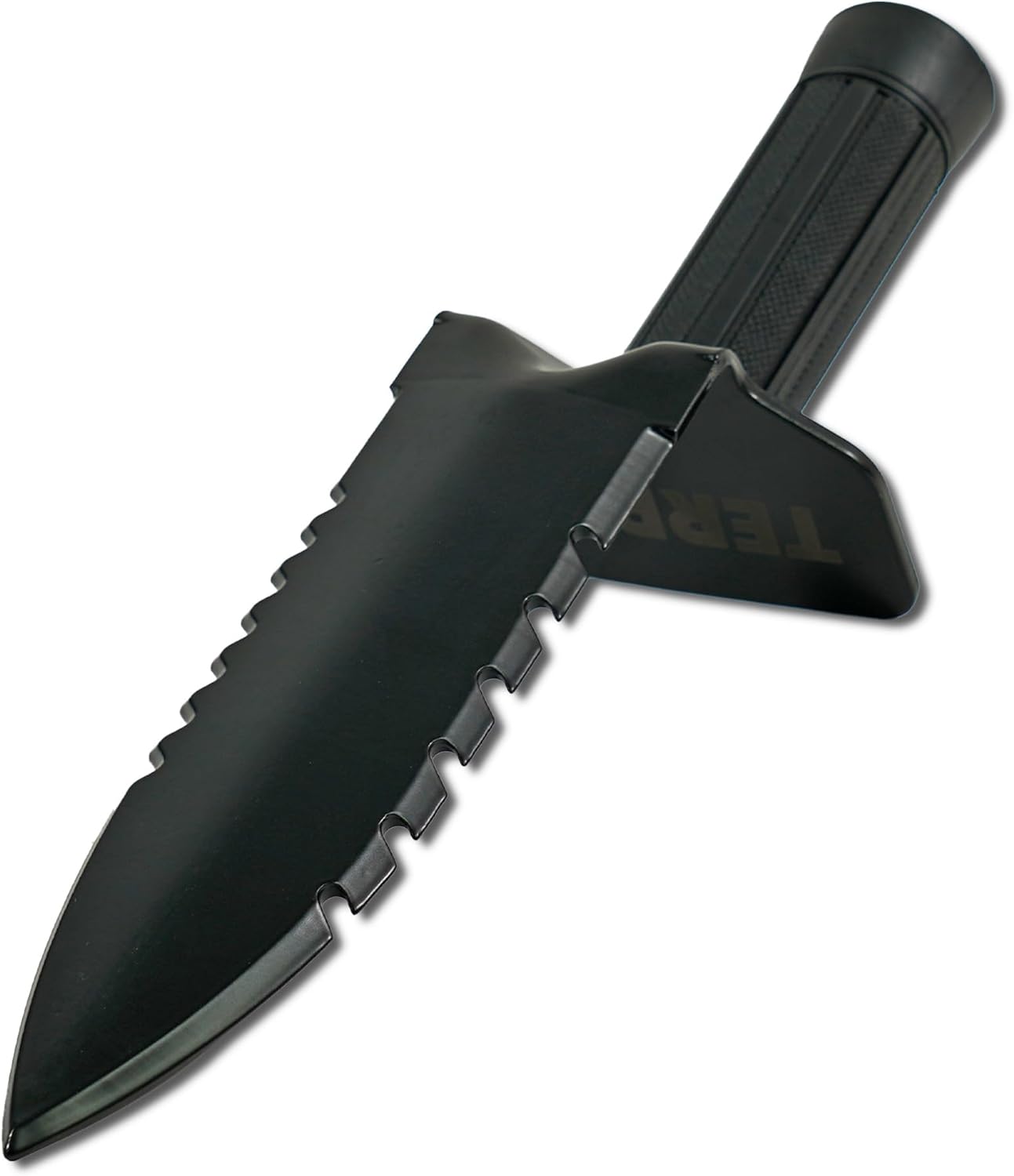 TerraX Master Digger 36" Root/Sod T-Handle Shovel and Double Serrated Hand Digger with Belt Sheath - Landscaping, Metal Detecting, Gold Prospecting