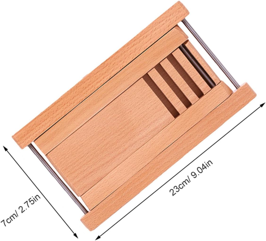 BESTonZON Sturdy Wooden Guitar Pedal Stool Footrest 4 Gear Height Adjustment for Guitar Players