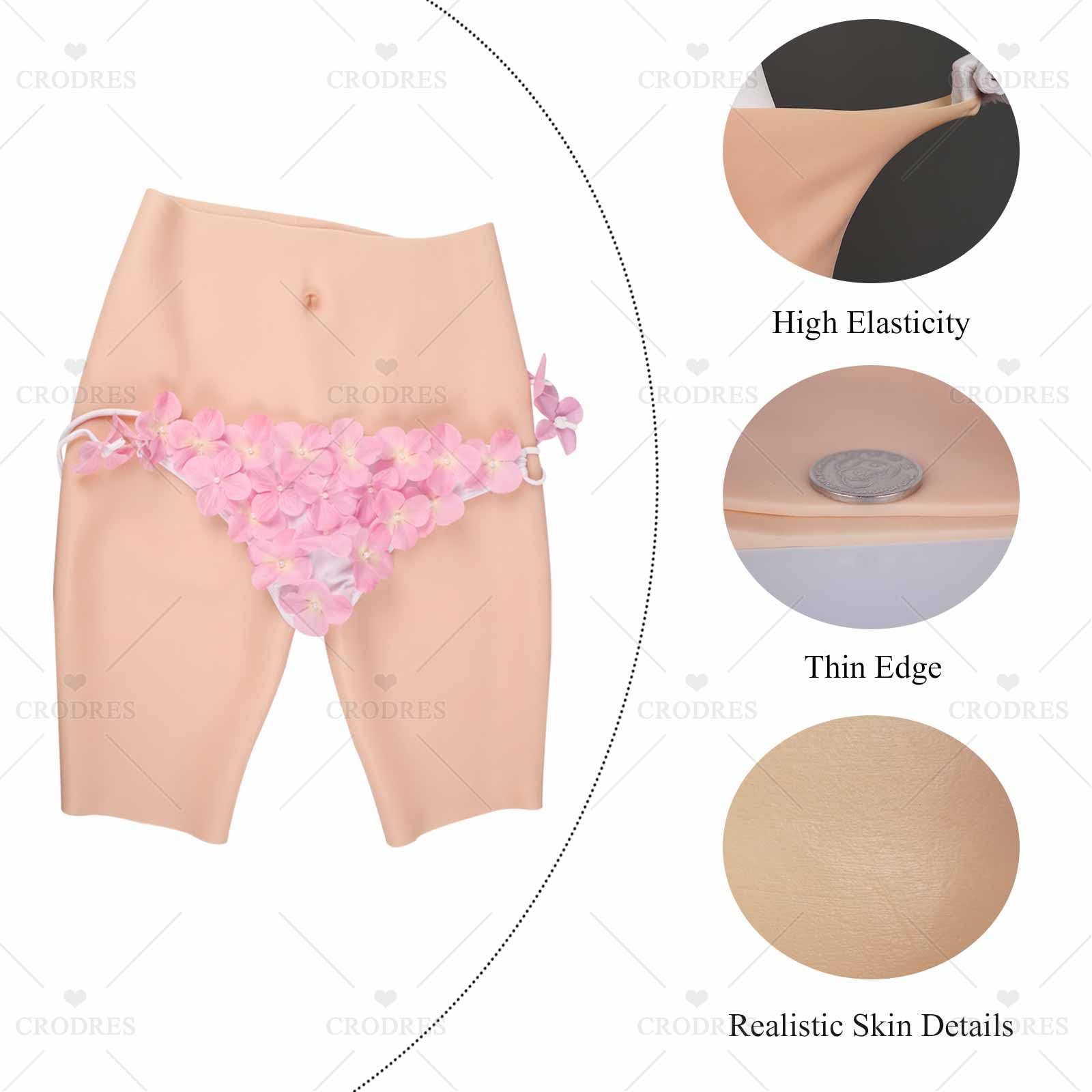 Silikon-Höschen Realistische Sissy-Kunstvagina Boxershorts zum Verstecken Gaff-Höschen Transgender-Unterwäsche für Crossdresser