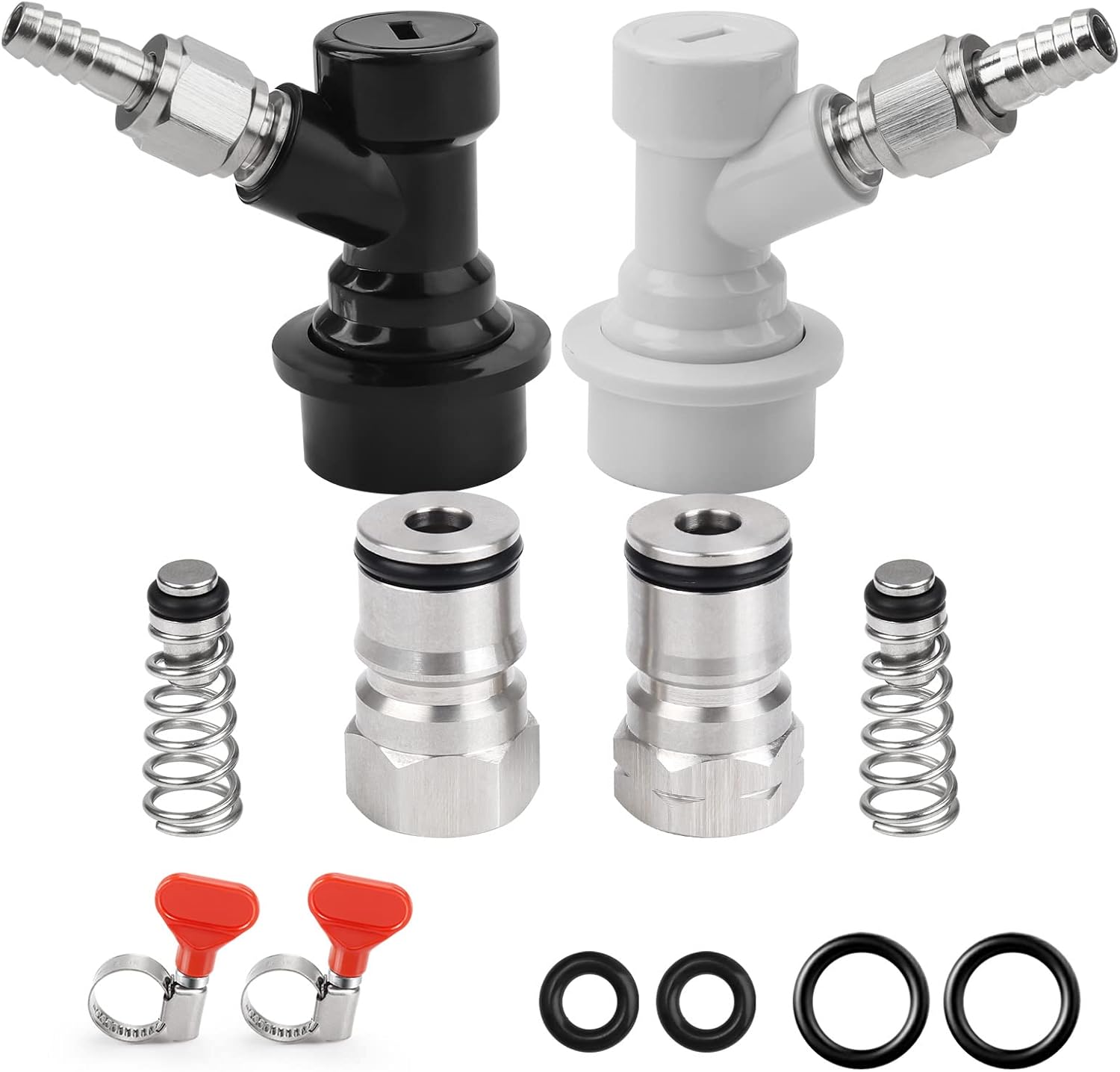Dbgogo Ball Lock Keg Post Quick Disconnect Set, Homebrewing