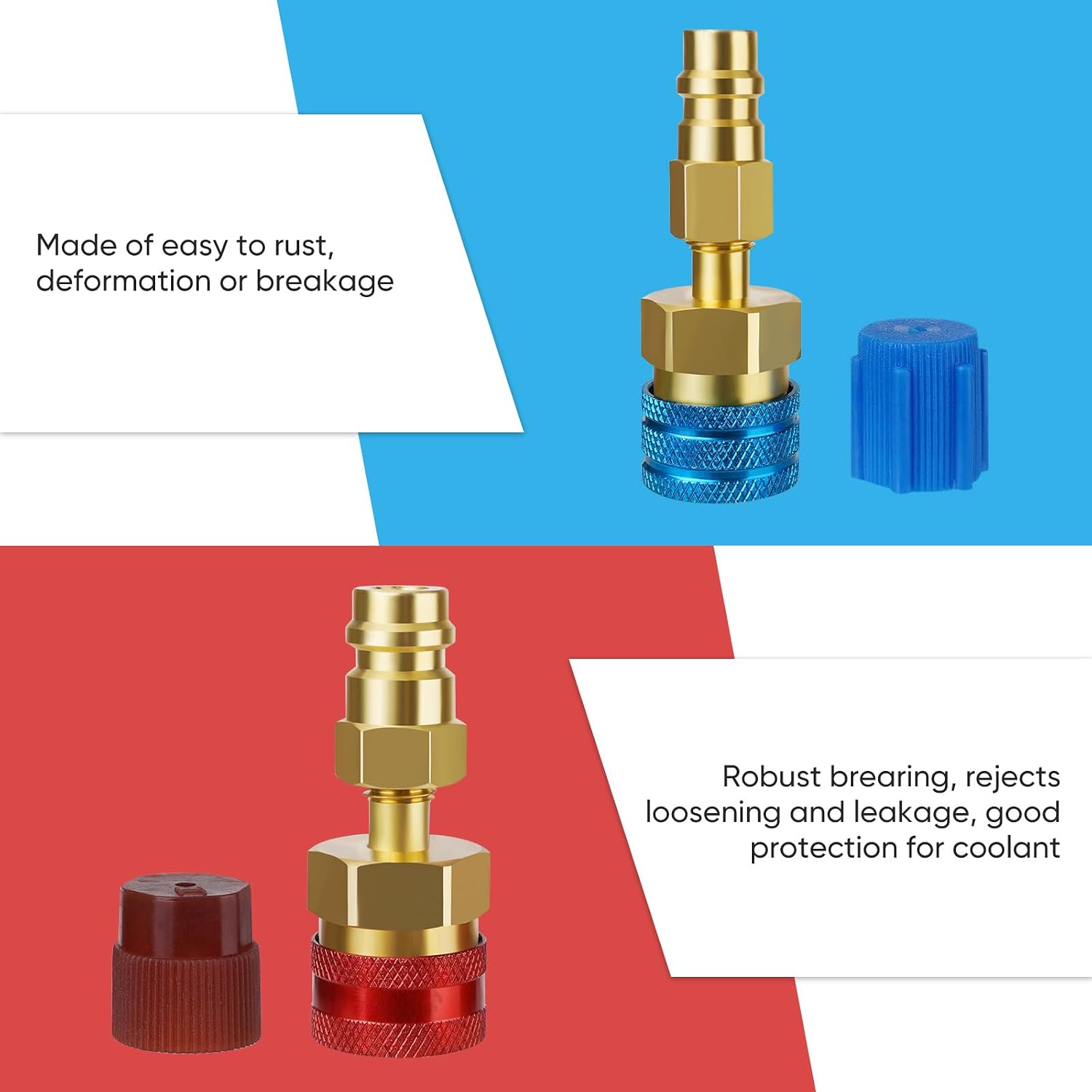 R1234YF Adapter Kit R134A Conversion Quick Couplers AC Tool