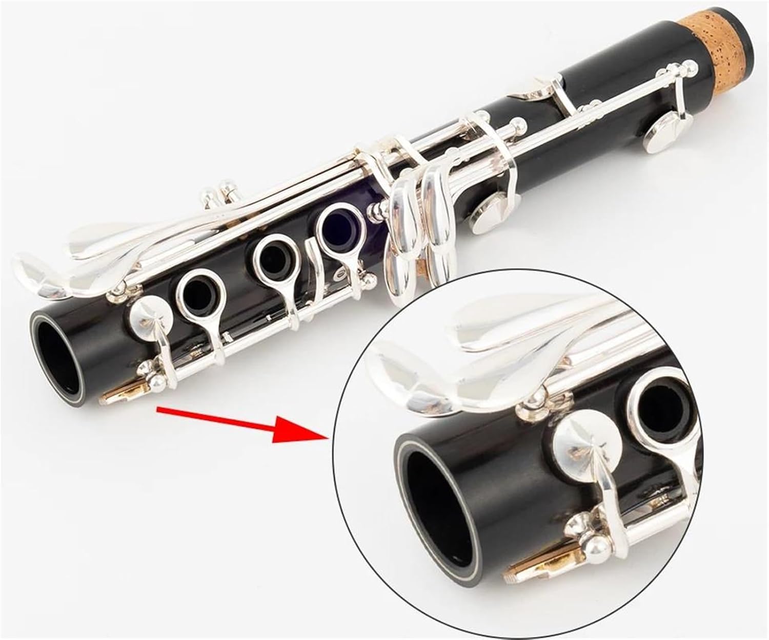 Bb Clarinet Ebony 17 key Silver plated Keys G53 Clarinet