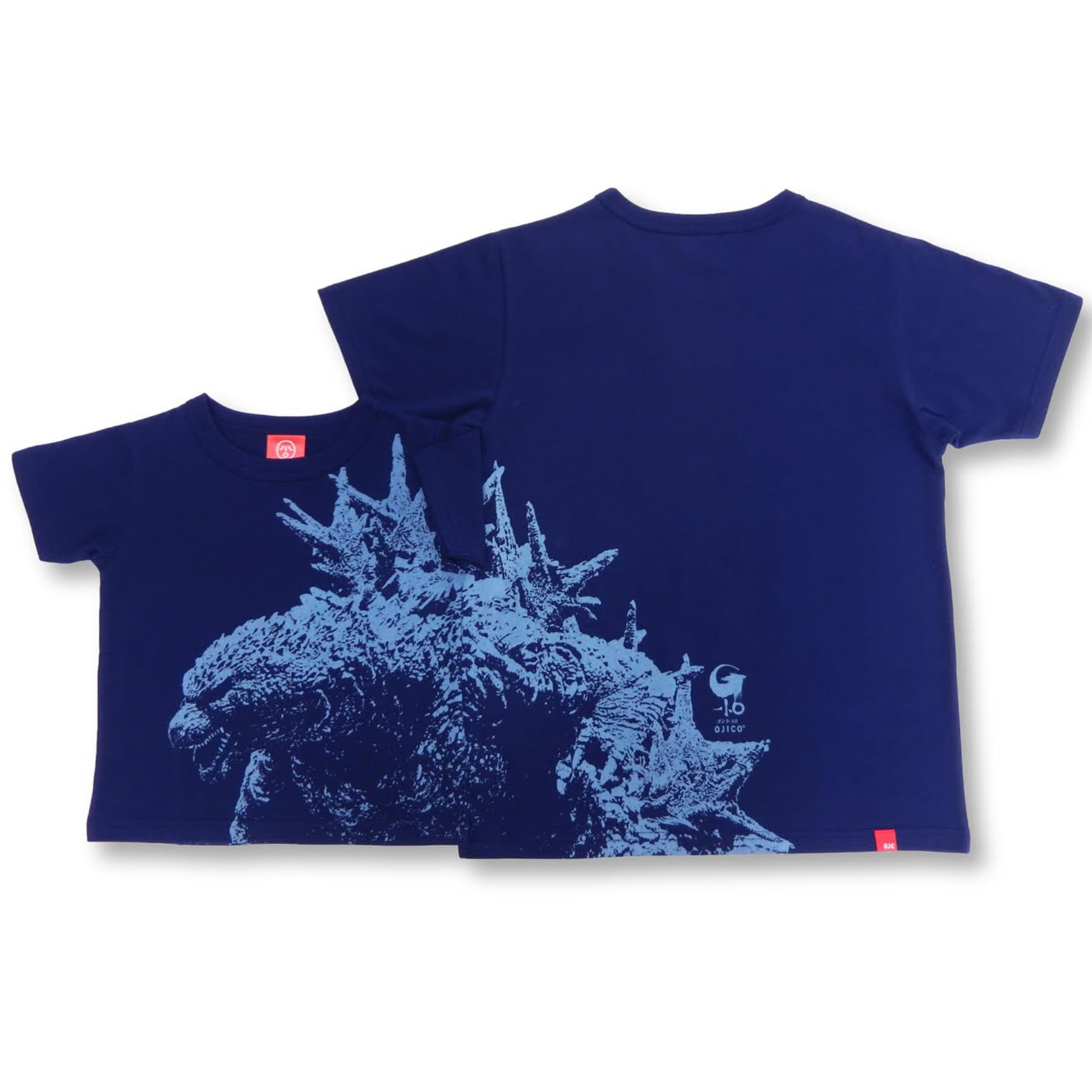 日本製 ゴジラ(2023)|OJICO 2025 コラボTシャツ 男女兼用 ユニセックス キッズ レディース メンズ ネイビー 【Official】