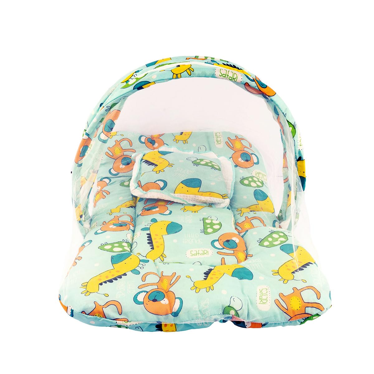Bumtum Baby Mosquito Net & Neck Pillow Bedding Set (0-6M) at Rs.197 (75% Off) - Amazon