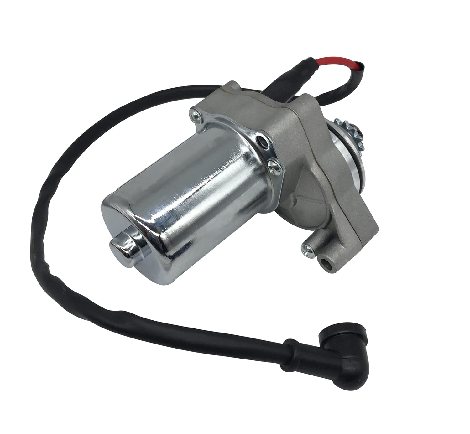 3 Bolt Starter Motor with Line for 50cc 70 cc 90cc 100 cc 110cc 125 cc Dirt Bikes Go Karts ATV Pit Bike Dune Buggy Sandrail Quad 4 Wheelers SSR Roketa Taotao Coolster Jonway SunL