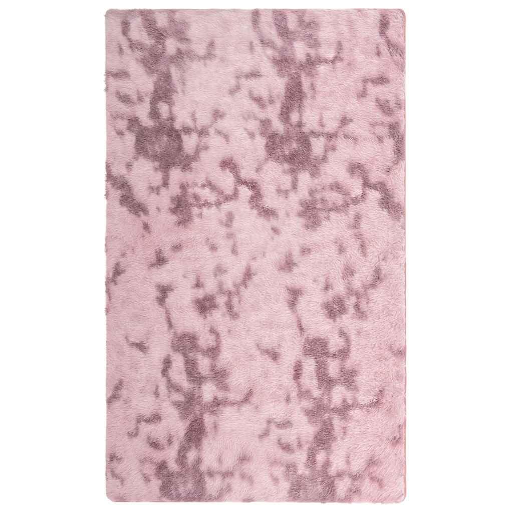 Tapis shaggy à poils longs rose NAVARRA 80x150 tapis rectangulaire
