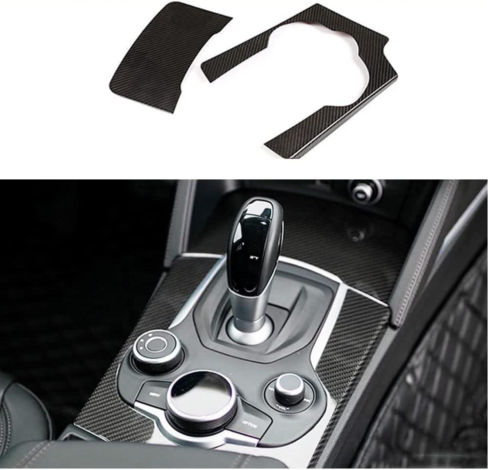 Carbon Fiber Car Styling Interior Accessories Fits for Alfa Romeo Stelvio Sport Utility 4-Door 2017-2021 Customized Car Car Styling Interior Sticker 7pcs/Set