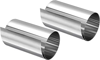 uxcell 0.06x100x1000mm 304 Stainless Steel Roll Sheet Fine Plate Sheet Foil for Crafts, Electronic Equipment, Silver Tone 2Pcs