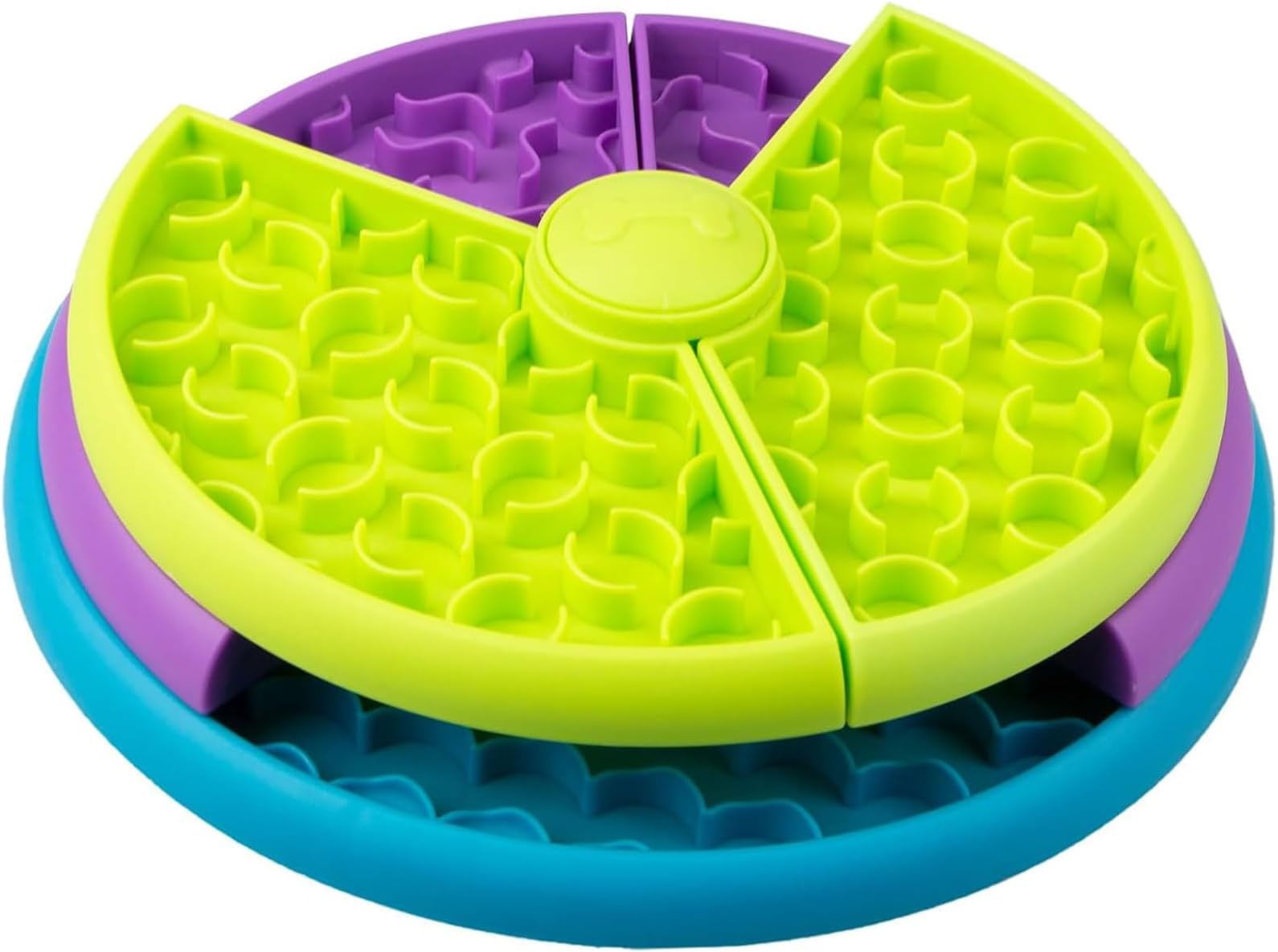 CAISHOW Slow Feeder Dog Bowl Slow Food Feeding Pet Bowl Slow Eating Healthy Design for Small Medium Size Dogs