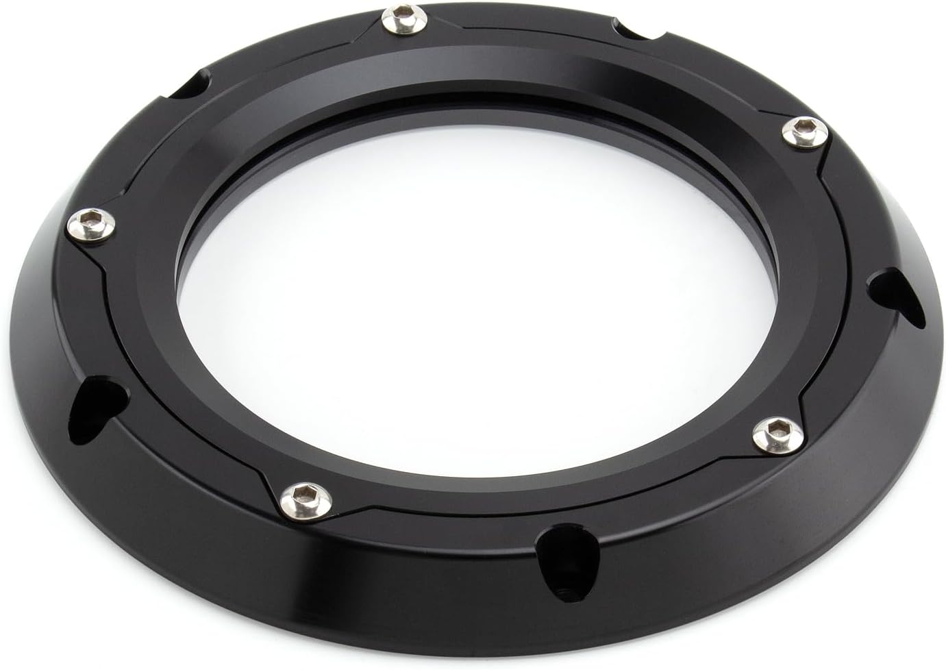 Derby Cover Transparent for Harley Touring 2016-Later Road King Street Glide Road Glide Electra Glide FLHX FLHR Trike (Black)