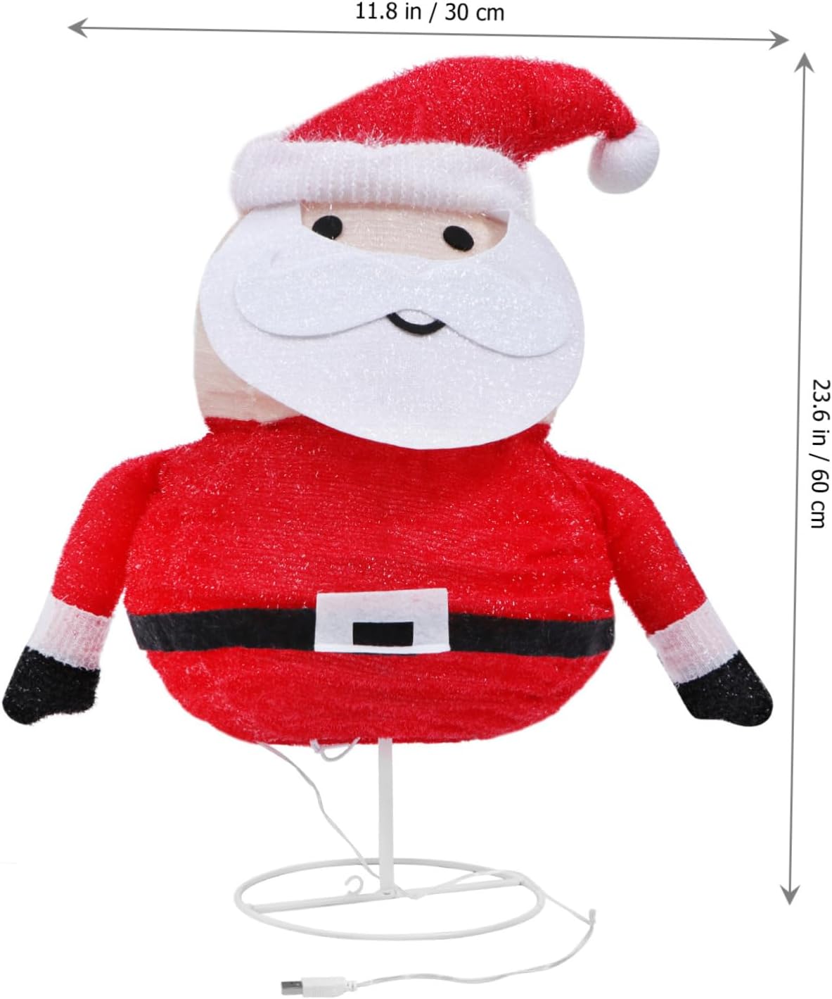 1Pc Santa Claus LED Lamp Christmas Decorative Tabletop Night Light Festive Atmosphere Ornament for Home Tree Decoration Craftsmanship Classic Style