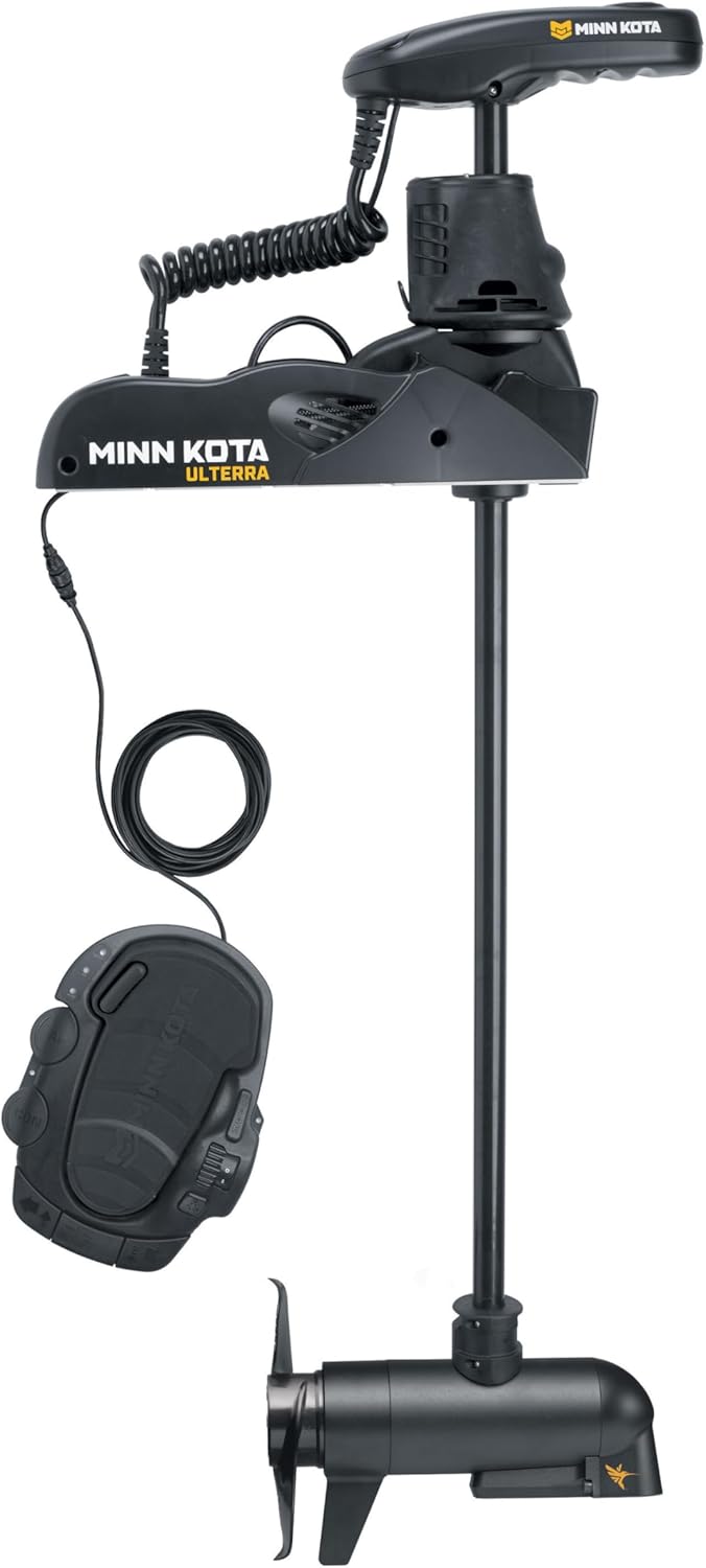 Minn Kota Ulterra Freshwater Electric-Steer Bow-Mount Trolling Motor with MEGA Down Imaging & i-Pilot Link GPS, 112 lbs Thrust