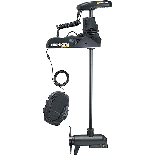 Minn Kota Ulterra Freshwater Electric-Steer Bow-Mount Trolling Motor with MEGA Down Imaging & i-Pilot Link GPS, 112 lbs Thrust