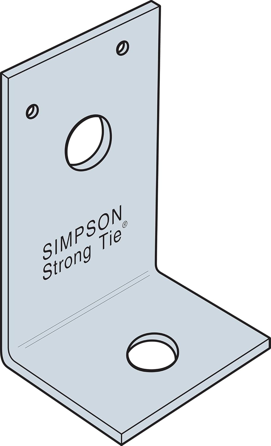 Simpson Strong-Tie A24Z 2 in. x 3-7/8 in. x 2-1/2 in. ZMAX Galvanized Angle (Pack of 25)