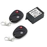 Vista 1 de eMylo Interruptor remoto inalámbrico, RF DC 6 V 1 canal, transmisor de interruptor de luz con receptor, interruptor de control remoto de 433 Mhz