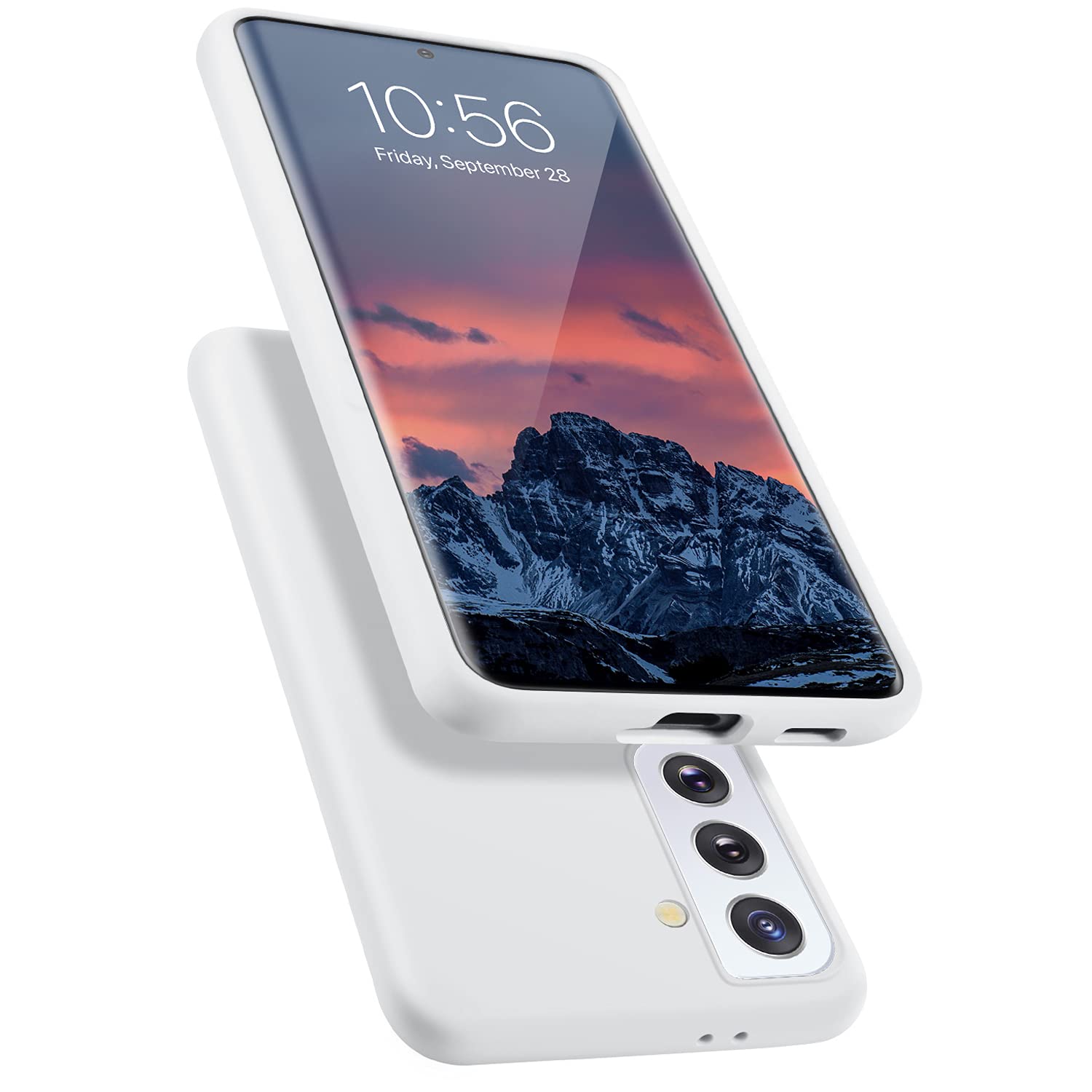 E Segoi Designed for Galaxy S21+ Plus Case, Liquid Silicone Gel Rubber Shockproof Case Soft Microfiber Cloth Lining Cushion Compatible with Galaxy S21