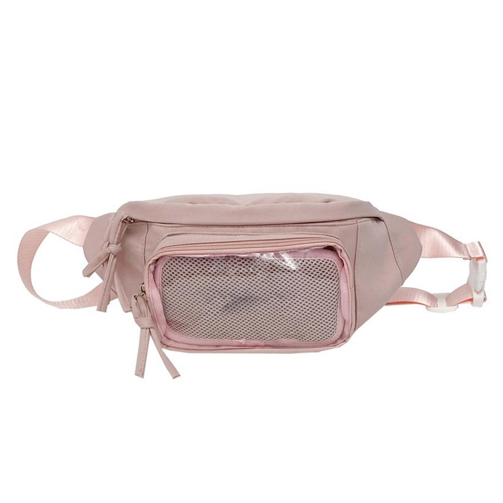 NIHENHAO Japanese Itabag Clear PVC Girls Chest Bag With Display Plate Crossbody Purse For Badges And Accessories