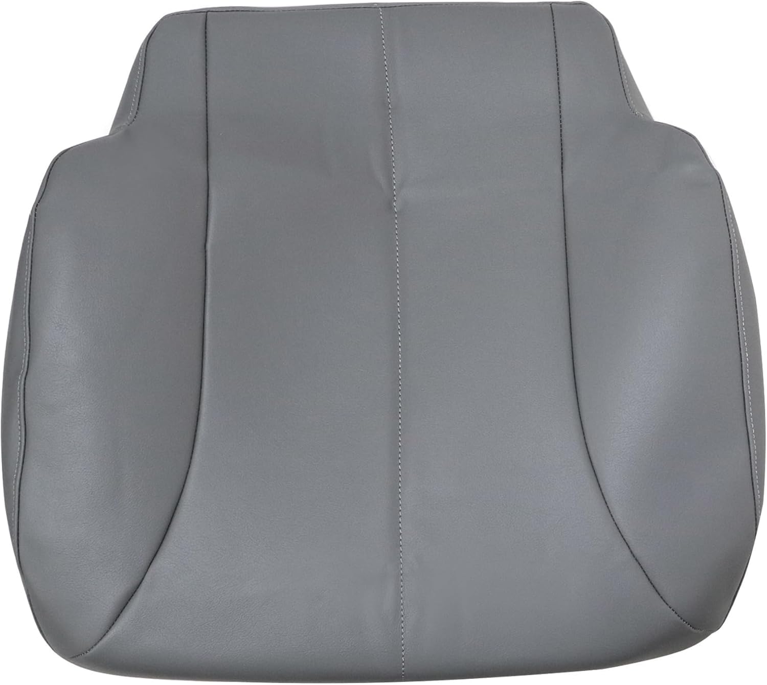 Driver Or Passenger Side Bottom Replacement Leather Seat Cover Gray Compatible with International Air Ride 2002 2003 2004 2005 2006 2007