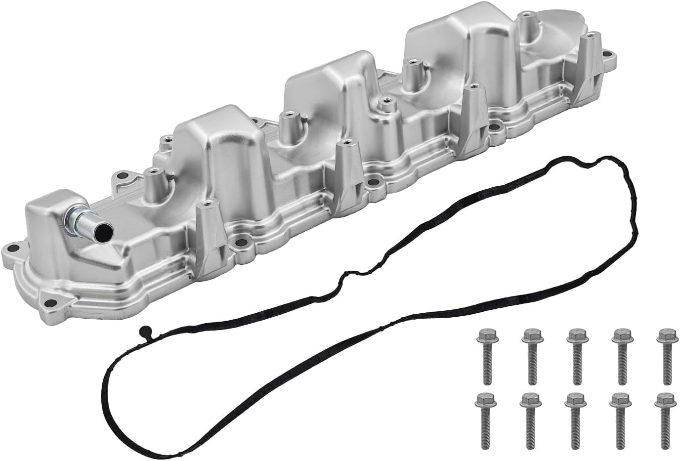 12623927 Aluminum Right Engine Valve Cover Compatible with Chevy Silverado 1500 2014-2019, Suburban 2015-2020, fits for Gmc sierra 1500 2014-2019 5.3L 6.2L, 12727455