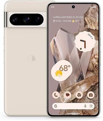 Top Panel Back Glass Rear Upper Cover Replacement for Google Pixel 8 Pro, Porcelain
