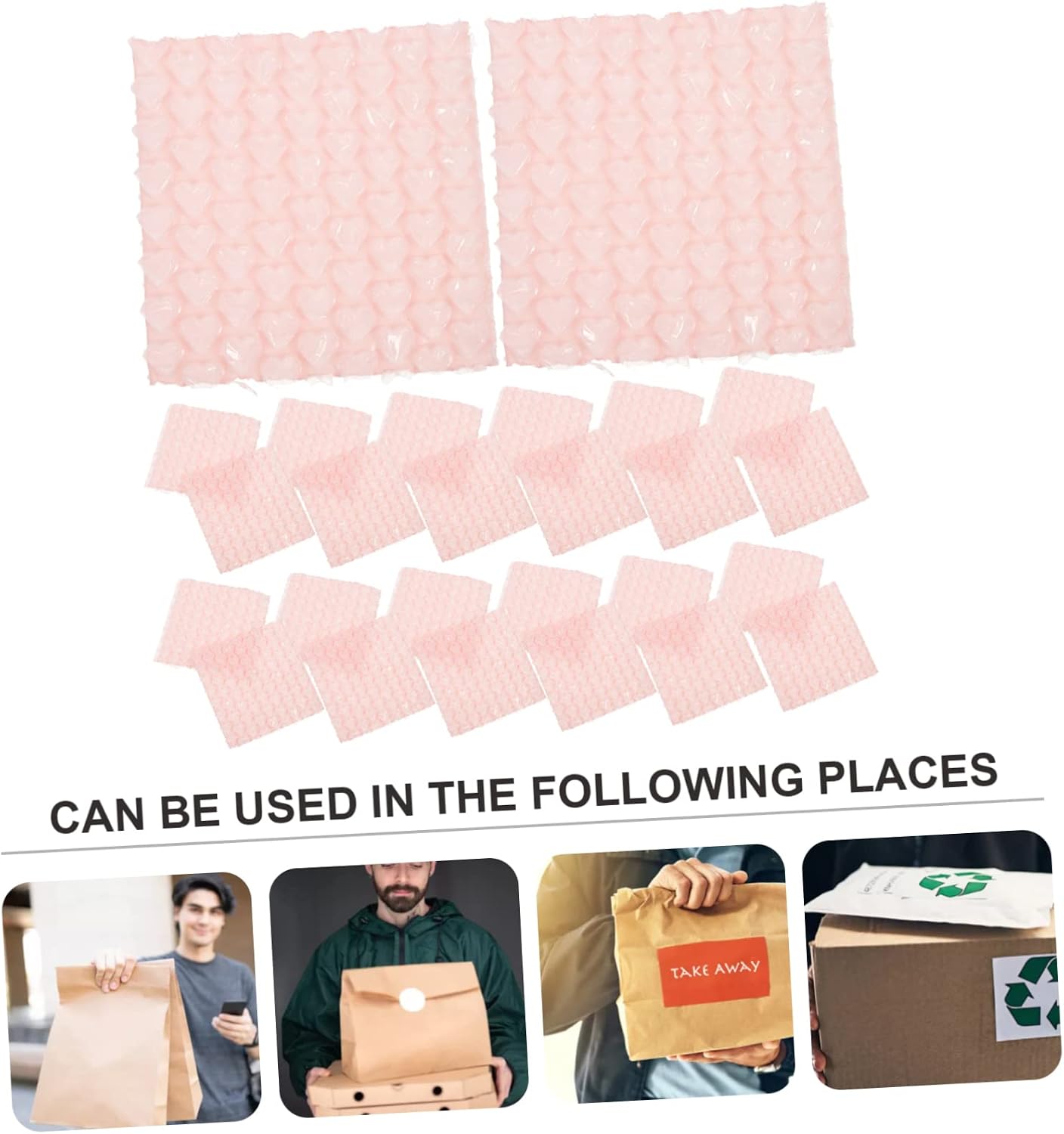 60pcs Double Walled Bubble Cushioning Bags Thick Protective Shipping Pouches for Moving Ornaments Trinkets Collectibles Reliable Packaging Wrap