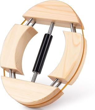 4-Way Hat Stretcher,Wooden Hat Stretcher for Fitted Hats,Stretched Length 7.1 to 9,Width 5.7 to 7.1,Soft Black Handle,for All Kinds of Hats