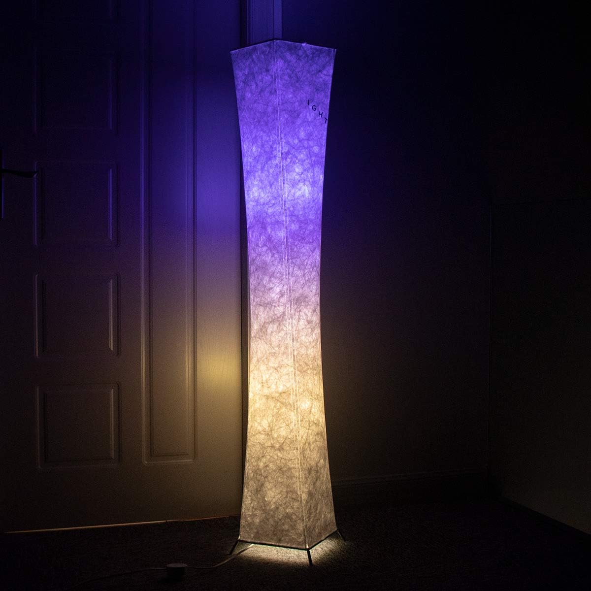 Hоt Dеаlѕ Floor Lamp, 52 Slim Fabric Modern LED Lamp, Color Changing Lamp, RGB Floor Lamp w/ 2 Colour Bulbs, Remote Control for Living Room, Bedroom